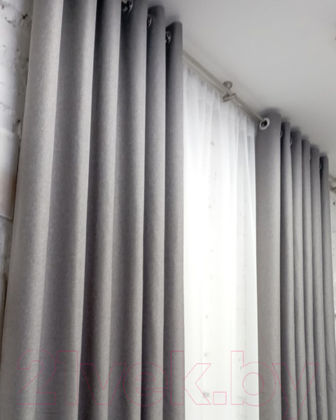 Изображение товара Штора Модный текстиль 06L1 / 112MT6670M28 (250x150, средне серый)