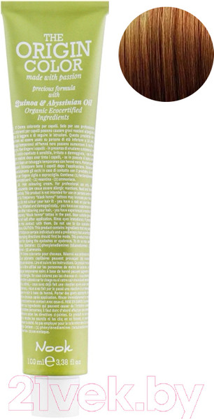 Изображение товара Крем-краска для волос Nook The Origin Color Permanent Colouring Cream 6.34 (Dark Blonde Golden Copper)