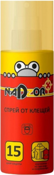 Изображение товара Спрей от насекомых Nadzor ISU001N от клещей (100мл)