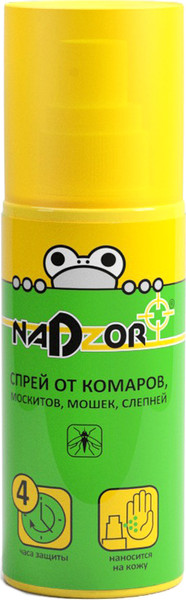 Изображение товара Спрей от насекомых Nadzor ISK001N От комаров и мошек (100мл)