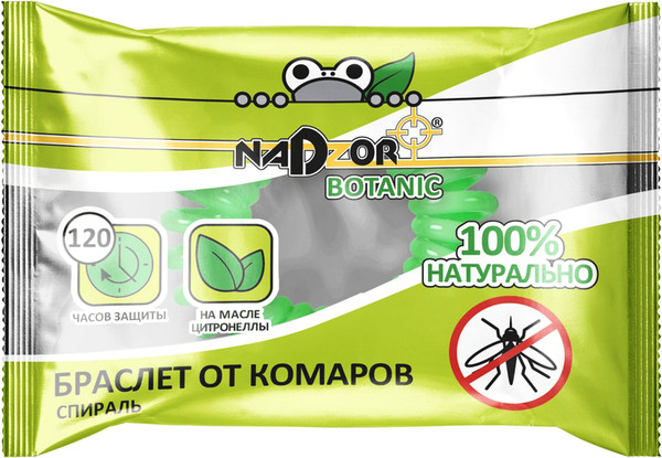 Изображение товара Браслет от насекомых Nadzor BRBIO1 От комаров Botaniс