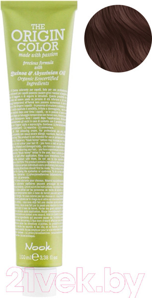 Изображение товара Крем-краска для волос Nook The Origin Color Permanent Colouring Cream 7.71 (Blonde Brown Irise)