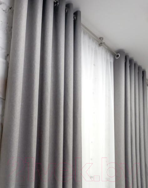 Изображение товара Штора Модный текстиль 06L1 / 112MT6670M28 (260x150, средне серый)