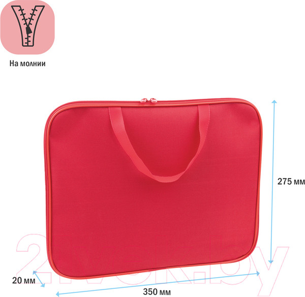 Изображение товара Папка-портфель ArtSpace ПМ_А4_3815 (красный)