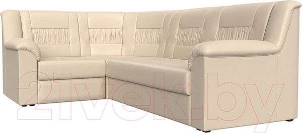 Изображение товара Диван угловой Лига Диванов Карелия 343 левый (экокожа белый)