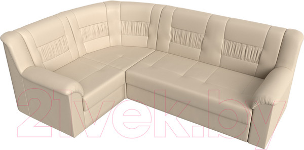 Изображение товара Диван угловой Лига Диванов Карелия 343 левый (экокожа белый)
