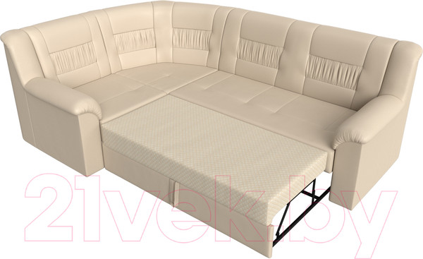 Изображение товара Диван угловой Лига Диванов Карелия 343 левый (экокожа белый)