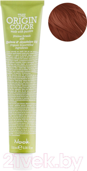 Изображение товара Крем-краска для волос Nook The Origin Color Permanent Colouring Cream 8.44 (Light Blonde Intense Copper)