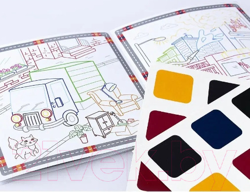 Изображение товара Раскраска Malamalama Акварельное настроение. Машинки с красками