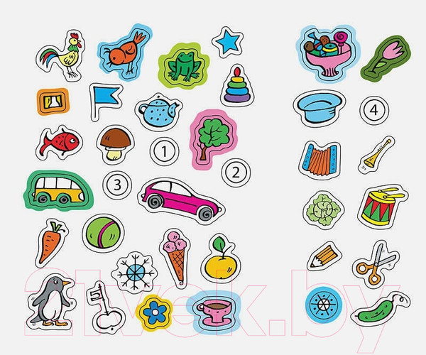 Изображение товара Развивающая книга Махаон Развиваем внимание 4-5 лет с наклейками (Земцова О.)