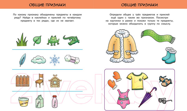 Изображение товара Развивающая книга Махаон Развиваем интеллект 5-6 лет с наклейками (Земцова О.)