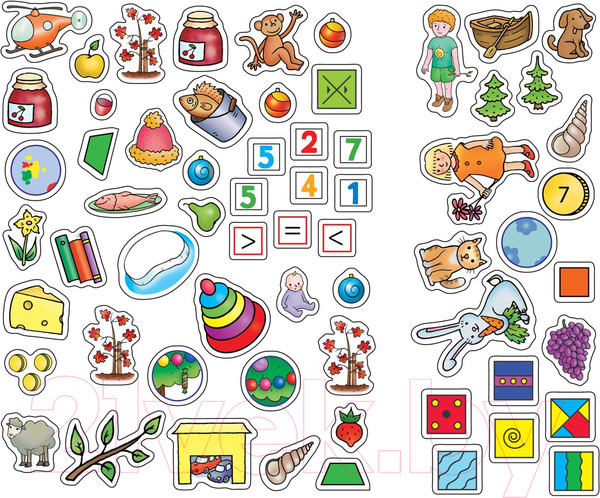 Изображение товара Развивающая книга Махаон Развиваем интеллект 5-6 лет с наклейками (Земцова О.)