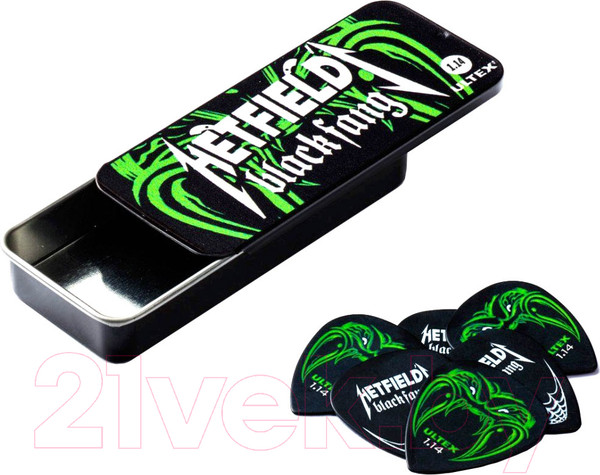 Изображение товара Набор медиаторов Dunlop Manufacturing Manufacturing Black Fang PH112T1.14 (6шт)