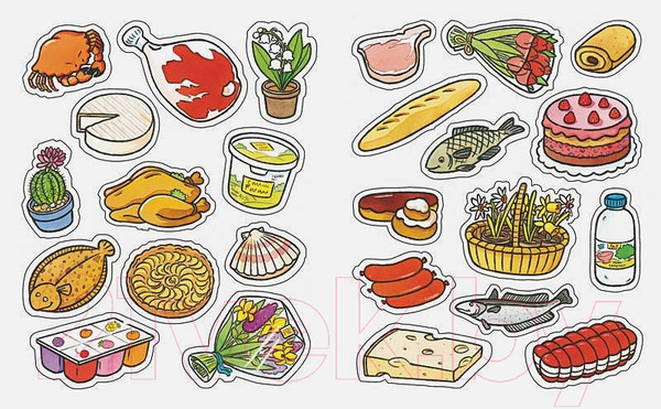 Изображение товара Развивающая книга Махаон В магазине с наклейками (Шмидт М.)