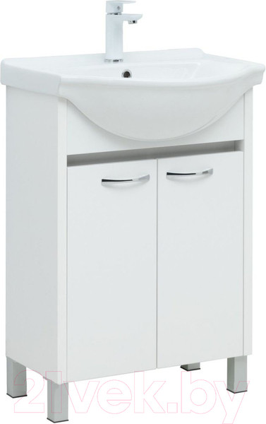 Изображение товара Тумба под умывальник Aquanet Донна 80 / 294391 (белый глянец)