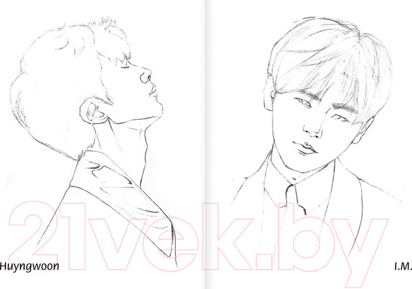 Изображение товара Раскраска АСТ BTS и их друзья. Раскрась своих айдолов (Юн Д.)