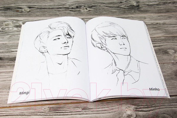 Изображение товара Раскраска АСТ BTS и их друзья. Раскрась своих айдолов (Юн Д.)