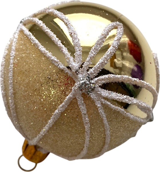 Изображение товара Набор шаров новогодних GreenTerra 60мм (6шт, рисунок)