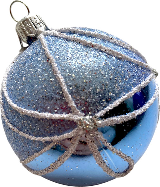 Изображение товара Набор шаров новогодних GreenTerra 60мм (6шт, рисунок)