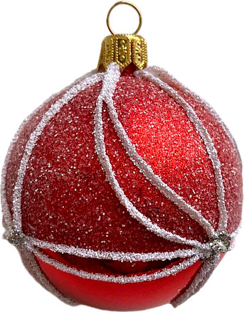 Изображение товара Набор шаров новогодних GreenTerra 60мм (6шт, рисунок)