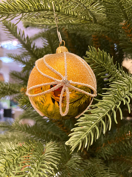 Изображение товара Набор шаров новогодних GreenTerra 80мм (4шт, рисунок)