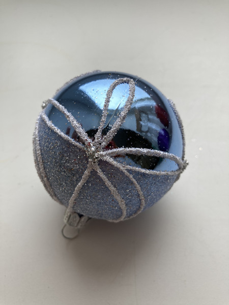 Изображение товара Набор шаров новогодних GreenTerra 80мм (4шт, рисунок)