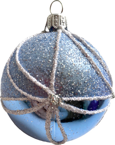 Изображение товара Набор шаров новогодних GreenTerra 80мм (4шт, рисунок)