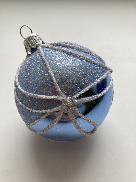 Изображение товара Набор шаров новогодних GreenTerra 80мм (4шт, рисунок)