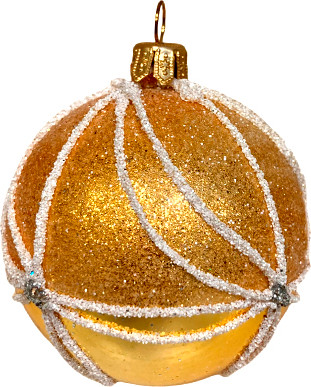 Изображение товара Набор шаров новогодних GreenTerra 80мм (4шт, рисунок)