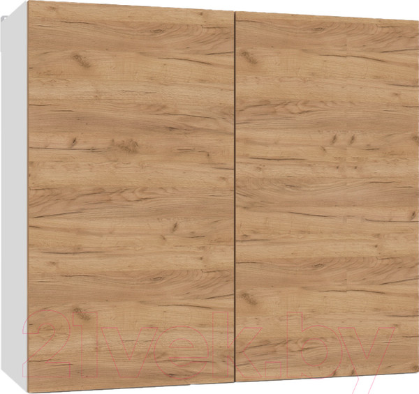 Изображение товара Шкаф навесной для кухни Интермебель Микс Топ ШНС 720-8-800 80см (дуб крафт золотой)