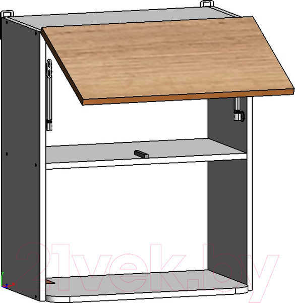 Изображение товара Шкаф навесной для кухни Интермебель Микс Топ ШН 720-17-600 60см (дуб крафт золотой)