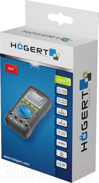 Изображение товара Мультиметр цифровой Hoegert HT1E606