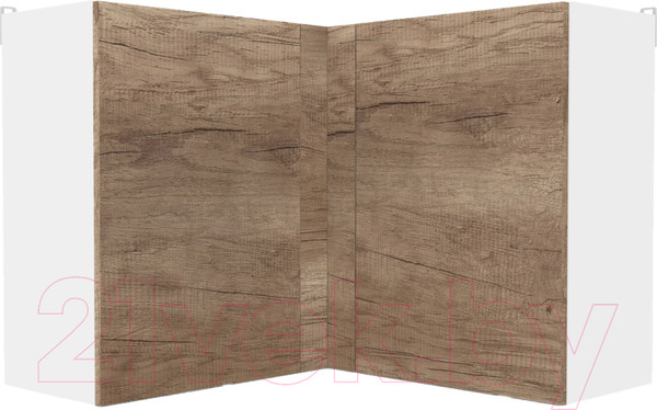 Изображение товара Шкаф навесной для кухни Интермебель Микс Топ ШНУ 720-53-900 90x90см (дуб каньон)