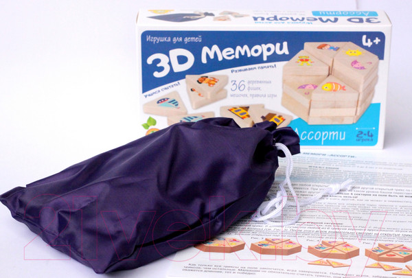 Изображение товара Настольная игра Десятое королевство 3D Мемори Ассорти / 02906