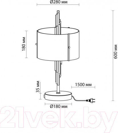 Изображение товара Прикроватная лампа Odeon Light Margaret 5415/2T