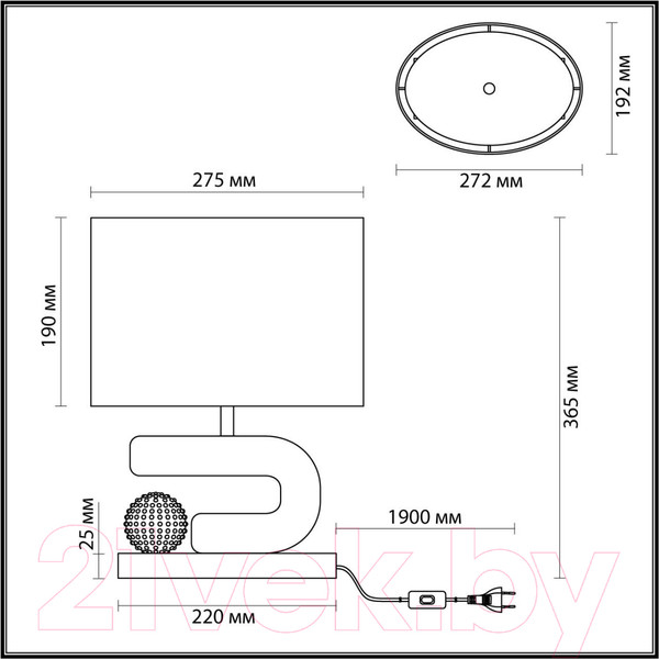 Изображение товара Прикроватная лампа Odeon Light Bagel 5410/1TA
