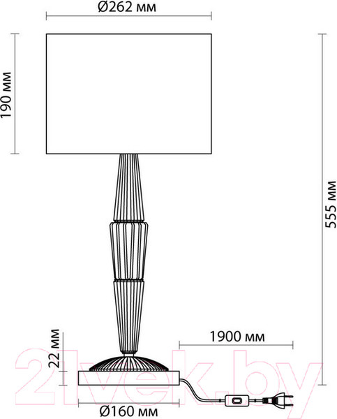 Изображение товара Прикроватная лампа Odeon Light Latte 5403/1T