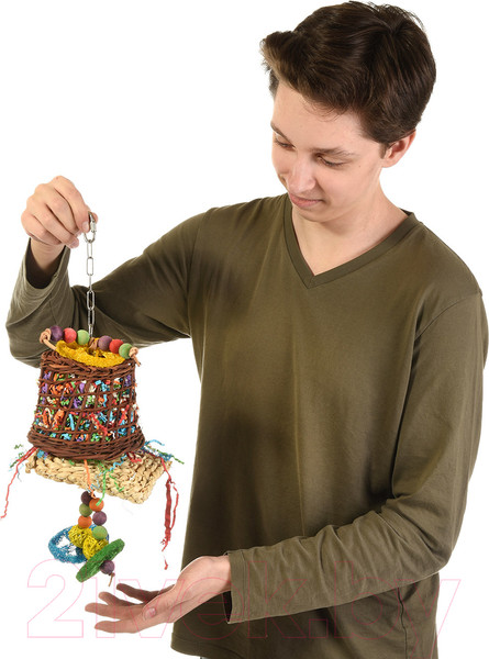 Изображение товара Игрушка для птиц Happy Bird Цветной колокольчик / H75091