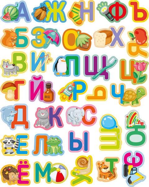 Изображение товара Развивающая игра Baby Toys Wood Азбука деревянная в картинках / 02996