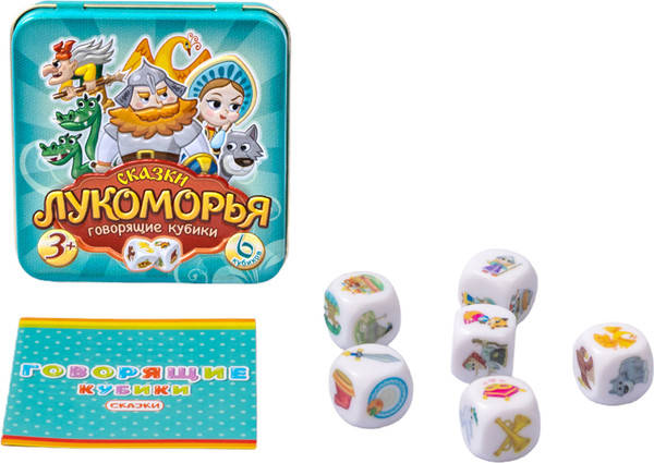 Изображение товара Настольная игра Десятое королевство Пластиковые кубики. Сказки Лукоморья / 03561