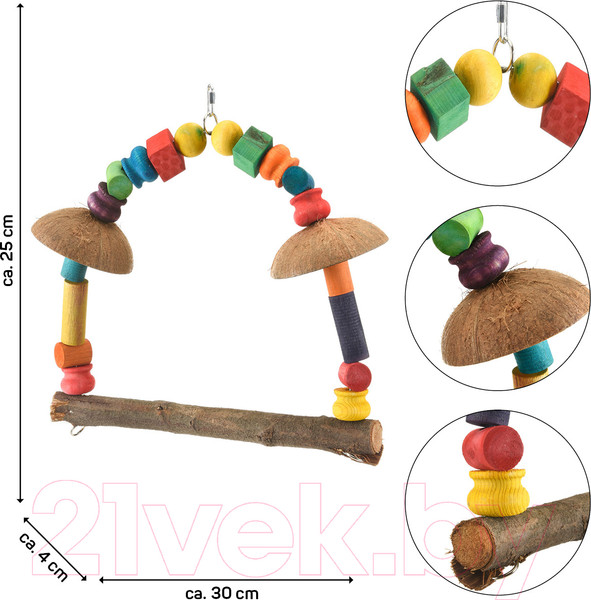 Изображение товара Качели для клетки Happy Bird Riccos Coco / H75019