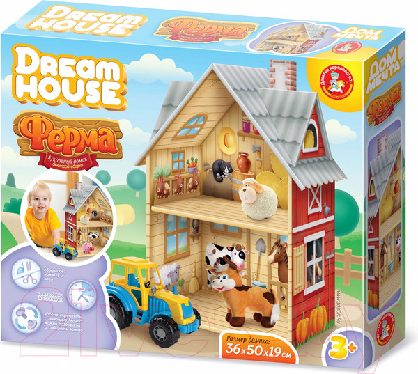 Изображение товара Кукольный домик Десятое королевство Dream House Ферма / 04713