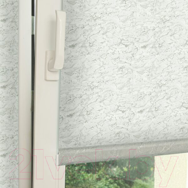 Изображение товара Рулонная штора Delfa Сантайм Жаккард Венеция СРШ-01 МД 29507 (34x170, серый)