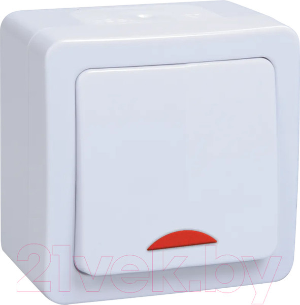 Изображение товара Выключатель IEK Гермес Plus EVMP11-K01-10-54-EC (белый)