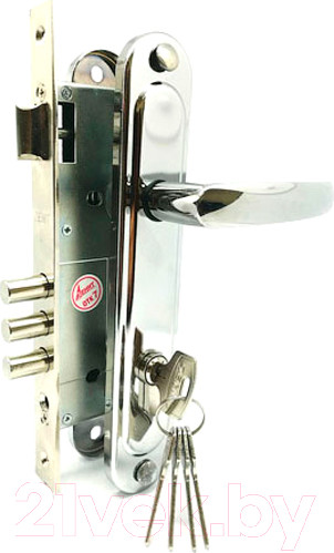 Изображение товара Замок врезной Зенит ЗВ4-85.3-02 / БП-00009800 (хром)