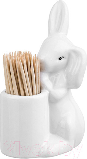 Изображение товара Держатель для зубочисток Elan Gallery Зайка с зубочистками / 350127