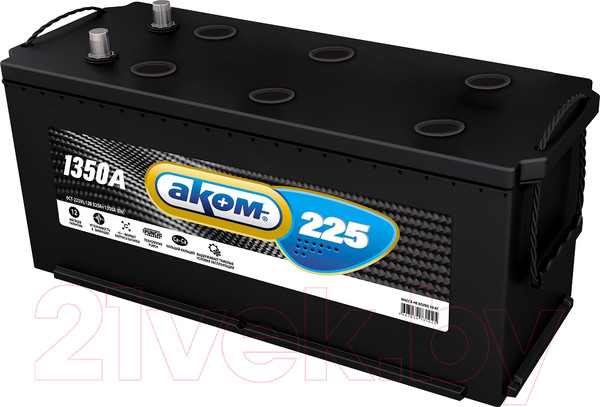 Изображение товара Автомобильный аккумулятор AKOM 6СТ-225L 3 (225 А/ч)