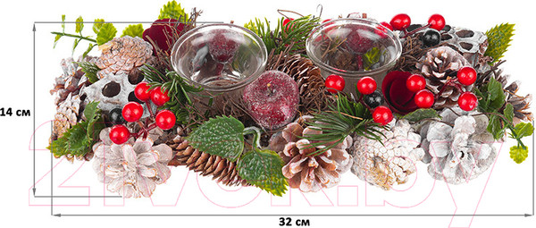 Изображение товара Набор подсвечников Elan Gallery Снежная фантазия / 450097