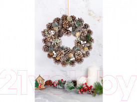 Изображение товара Венок Elan Gallery Снежный лес / 450116