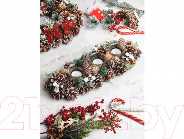 Изображение товара Набор подсвечников Elan Gallery Снежный лес / 450120